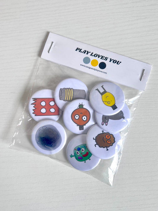 Frank Lemoncurd and Friends Badges (8 pack)